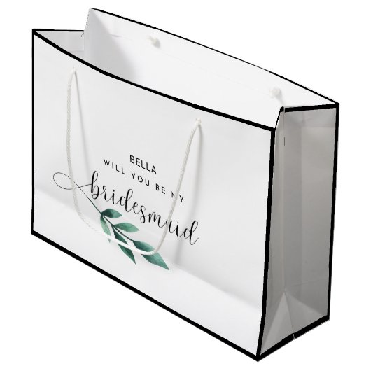 Junggesellinnenabschiede Große Geschenktüte (Vorderseite Schrägansicht)