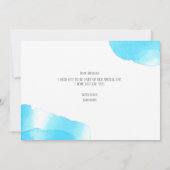 Junggesellinnenabschiede? Hochzeitungs-Wasserfarbe Einladung (Rückseite)