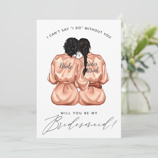 Junggesellinnenabschiede? Mädchen aus Seidenrogen Einladung (Stehend Vorderseite)