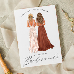Junggesellinnenabschiede? Mädchen in Gowns Einladung