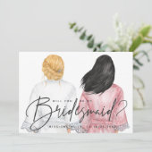 Junggesellinnenabschiede? Mädchen in Robes-Karte Einladung (Stehend Vorderseite)