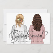 Junggesellinnenabschiede? Mädchen in Robes V2 Invi Einladung (Vorderseite)