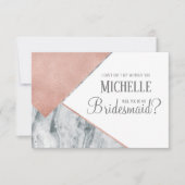 Junggesellinnenabschiede? Marmor, Hochzeit Einladung (Vorderseite)