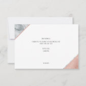 Junggesellinnenabschiede? Marmor, Hochzeit Einladung (Rückseite)