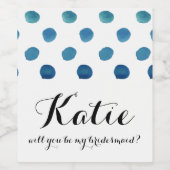 Junggesellinnenabschiede? Maßgeschneidertes Weinla Weinetikett (Einzelnes Label)