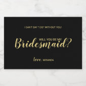 Junggesellinnenabschiede? Moderne Skriptsparkling Schaumweinetikett (Einzelnes Label)