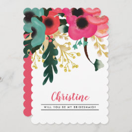 Junggesellinnenabschiede? Modernes Blumenzeitalter Einladung