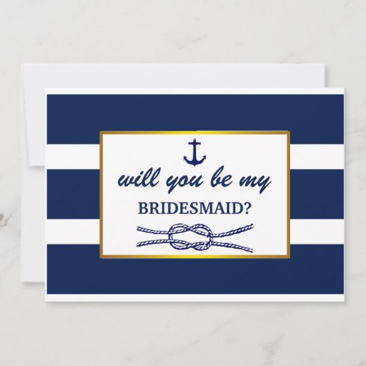 Junggesellinnenabschiede? Nautic Themed Einladung (Vorderseite)