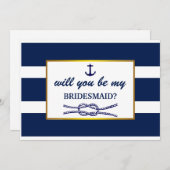 Junggesellinnenabschiede? Nautic Themed Einladung (Vorne/Hinten)