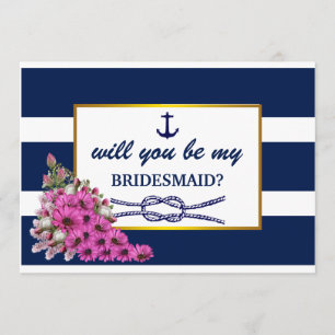 Junggesellinnenabschiede? Nautic Themed Einladung