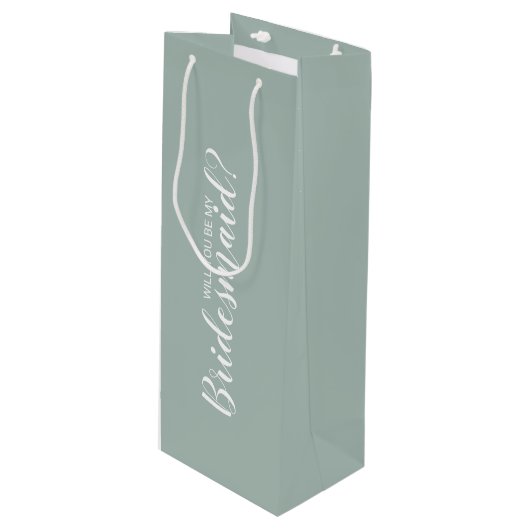 Junggesellinnenabschiede? Neuer Vorschlag Geschenktüte Für Weinflaschen (Vorderseite Schrägansicht)