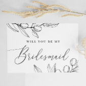 Junggesellinnenabschiede | Olive Elegante Script Postkarte