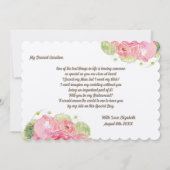 Junggesellinnenabschiede? Romantische Rose Einladung (Rückseite)