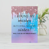 Junggesellinnenabschiede? Rose Gold Drilling Einladung (Stehend Vorderseite)