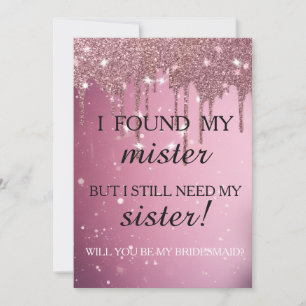 Junggesellinnenabschiede? Rose Gold Dripping Invi Einladung