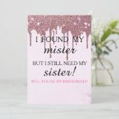 Junggesellinnenabschiede? Rose Gold Dripping Invi Einladung (Stehend Vorderseite)