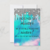 Junggesellinnenabschiede? Rose Gold Dripping Invi Einladung (Vorderseite)