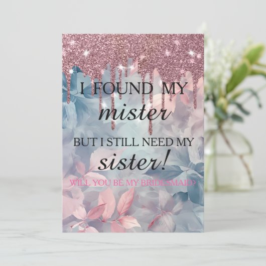 Junggesellinnenabschiede? Rose Gold Dripping Invi Einladung (Stehend Vorderseite)