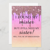 Junggesellinnenabschiede? Rose Gold Dripping Invi Einladung (Vorne/Hinten)