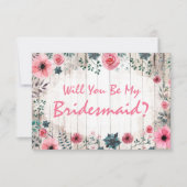 Junggesellinnenabschiede? Rustikale Hochzeit Einladung (Vorderseite)