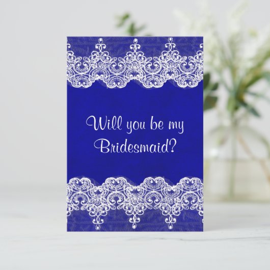 Junggesellinnenabschiede? Rustikales Burlap & Lace Einladung (Stehend Vorderseite)