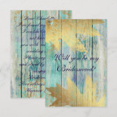 Junggesellinnenabschiede? Rustikales Golden Mining Einladung (Vorne/Hinten)