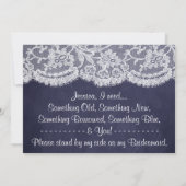 Junggesellinnenabschiede? Seekateboard und Lace Einladung (Rückseite)