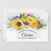 Junggesellinnenabschiede? Summer Meadow Rustic Einladung (Vorderseite)