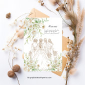 Junggesellinnenabschiede? Tropisches Pampas Grass Einladung