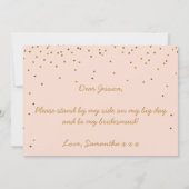 Junggesellinnenabschiede? Vintag Confetti Einladung (Rückseite)