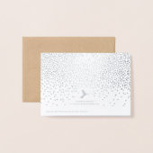 Junggesellinnenabschiede? Vintag Confetti Folienkarte (Rückseite mit Umschlag)