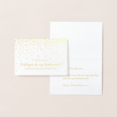 Junggesellinnenabschiede? Vintag Confetti Folienkarte (Anzeige)