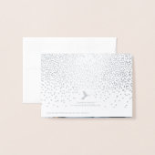 Junggesellinnenabschiede? Vintag Confetti Foto Folienkarte (Rückseite mit Umschlag)