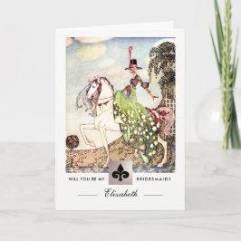 Junggesellinnenabschiede? Vintage Kunst Einladung