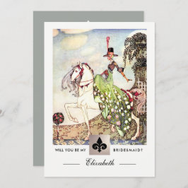 Junggesellinnenabschiede? Vintage Kunst Einladung