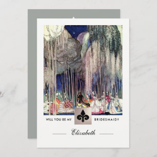 Junggesellinnenabschiede? Vintage Kunst Einladung