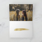 Junggesellinnenabschiede? Vorschlag Gold Stroke Karte (Innenseite)