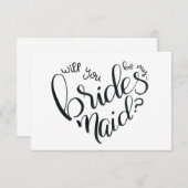 Junggesellinnenabschiede? - Vorschlag von Bridesma RSVP Karte (Vorne/Hinten)
