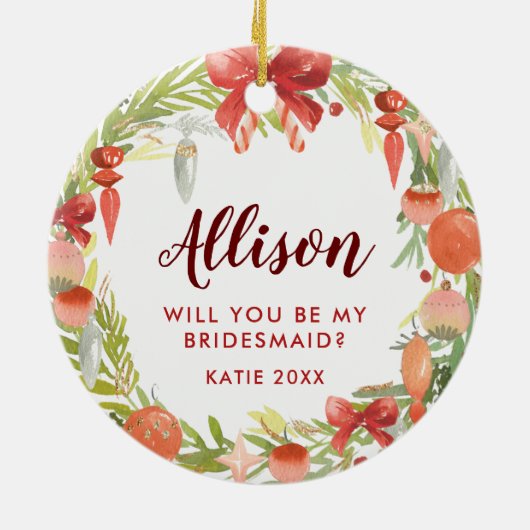 Junggesellinnenabschiede | Vorschlag von Bridesmai Keramik Ornament (Hinten)