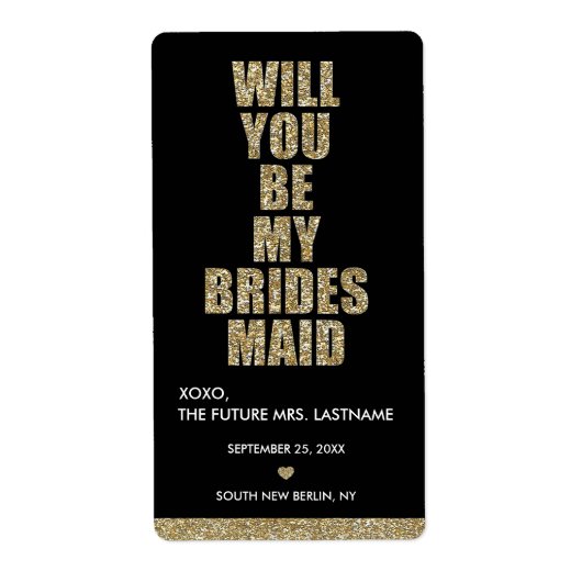 Junggesellinnenabschiede? WEINETIKETT (Vorne)