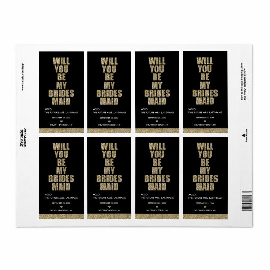 Junggesellinnenabschiede? WEINETIKETT (Vorne)