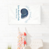 Junggesellinnenparty Strandclub blauer Meeresschal Banner (Insitu)