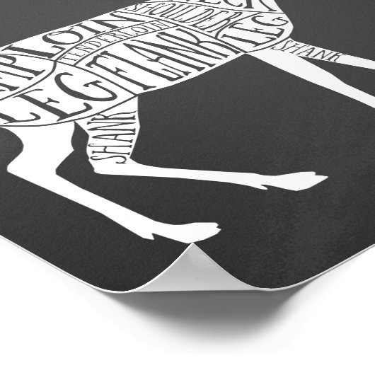 Junghirsche Poster (Ecke)