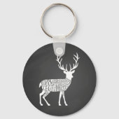 Junghirsche Schlüsselanhänger (Vorderseite)