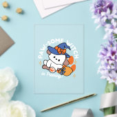 Junghunde im Training - Niedlicher Halloween-Hund Acryleinladungen (In Situ (Hochzeit))