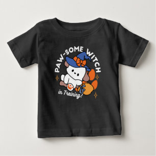 Junghunde im Training - Niedlicher Halloween-Hund Baby T-shirt