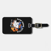 Junghunde im Training - Niedlicher Halloween-Hund Gepäckanhänger (Vorderseite horizontal)