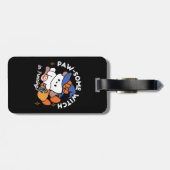 Junghunde im Training - Niedlicher Halloween-Hund Gepäckanhänger (Rückseite horizontal)