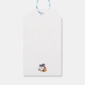 Junghunde im Training - Niedlicher Halloween-Hund Geschenkanhänger (Rückseite)