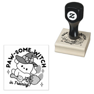 Junghunde im Training - Niedlicher Halloween-Hund Gummistempel